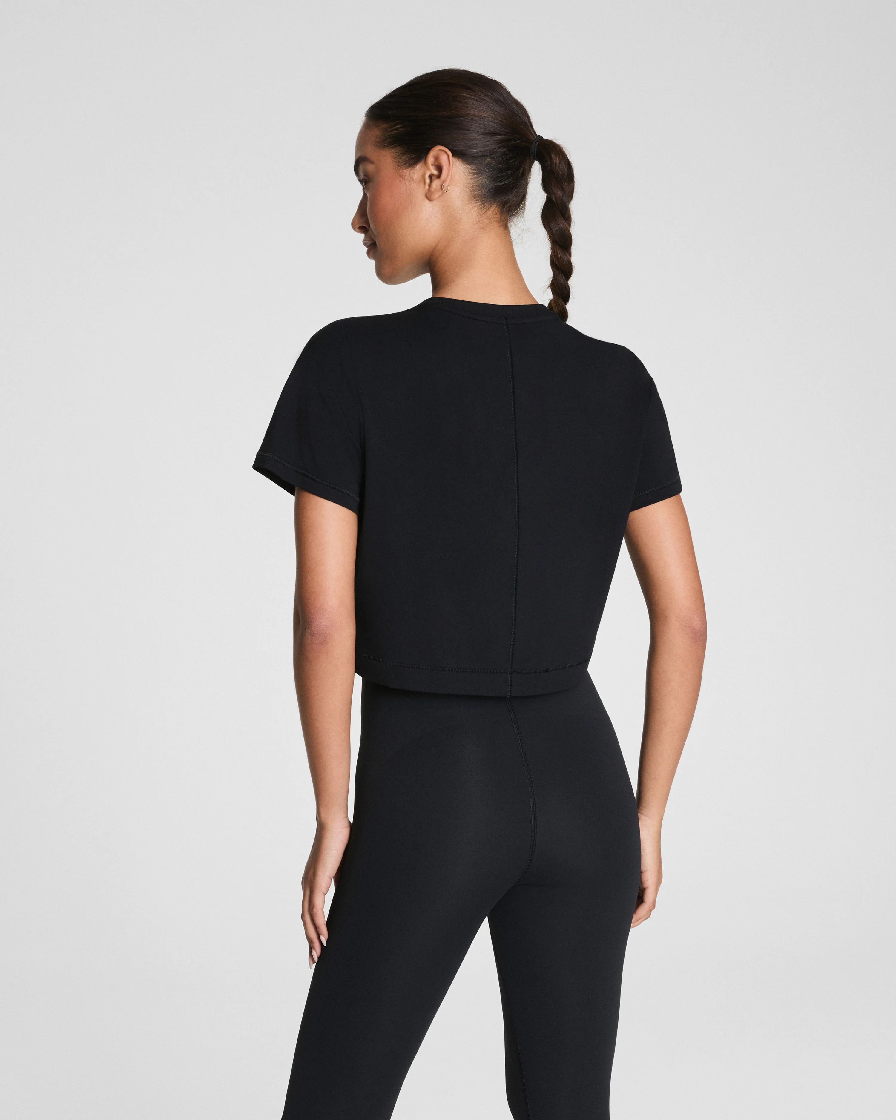 Sweat-Wicking Active Cropped Tee | SPANX | Spanx