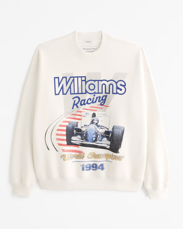 Williams Racing Graphic Crew Sweatshirt | Abercrombie & Fitch (US)