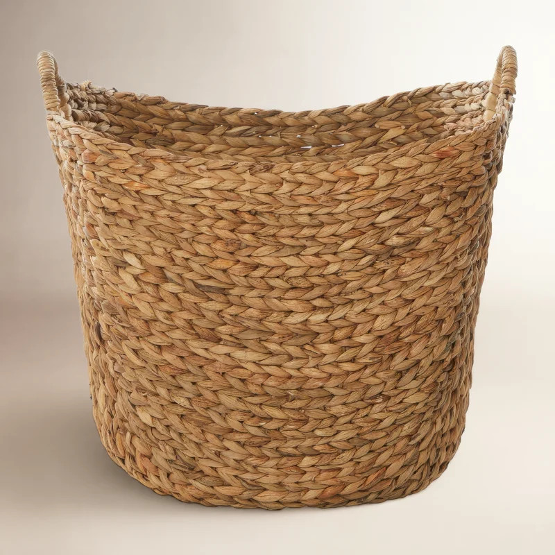 Cole and Grey Seagrass Handmade Large Woven Brown Decorative and Functional Storage Basket with R... | Wayfair North America