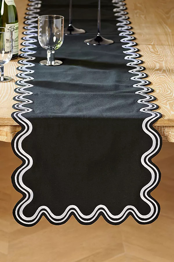 Madeline Embroidered Table Runner | Anthropologie (US)
