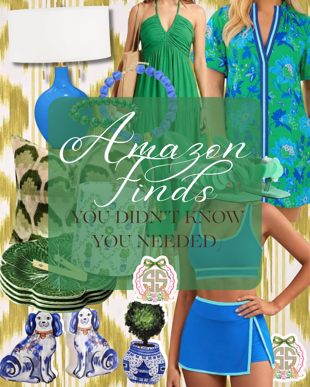 Amazon finds you definitely didn’t know you needed 💚💙✨ From chinoiserie accents and statement lamps to the cutest resortwear + mom-friendly swimsuit…these are the kinds of finds that make everyday life feel a little more fun. Linked all my current favorites in one place! 🛍️ #AmazonFinds #SouthernStyle #GrandmillennialStyle #LTKHome #LTKStyle #AmazonHomeFinds #ColorfulHomeDecor #ResortWear #PickleballStyle #BlueAndGreenDecor

#LTKHome #LTKSeasonal #LTKmomlife