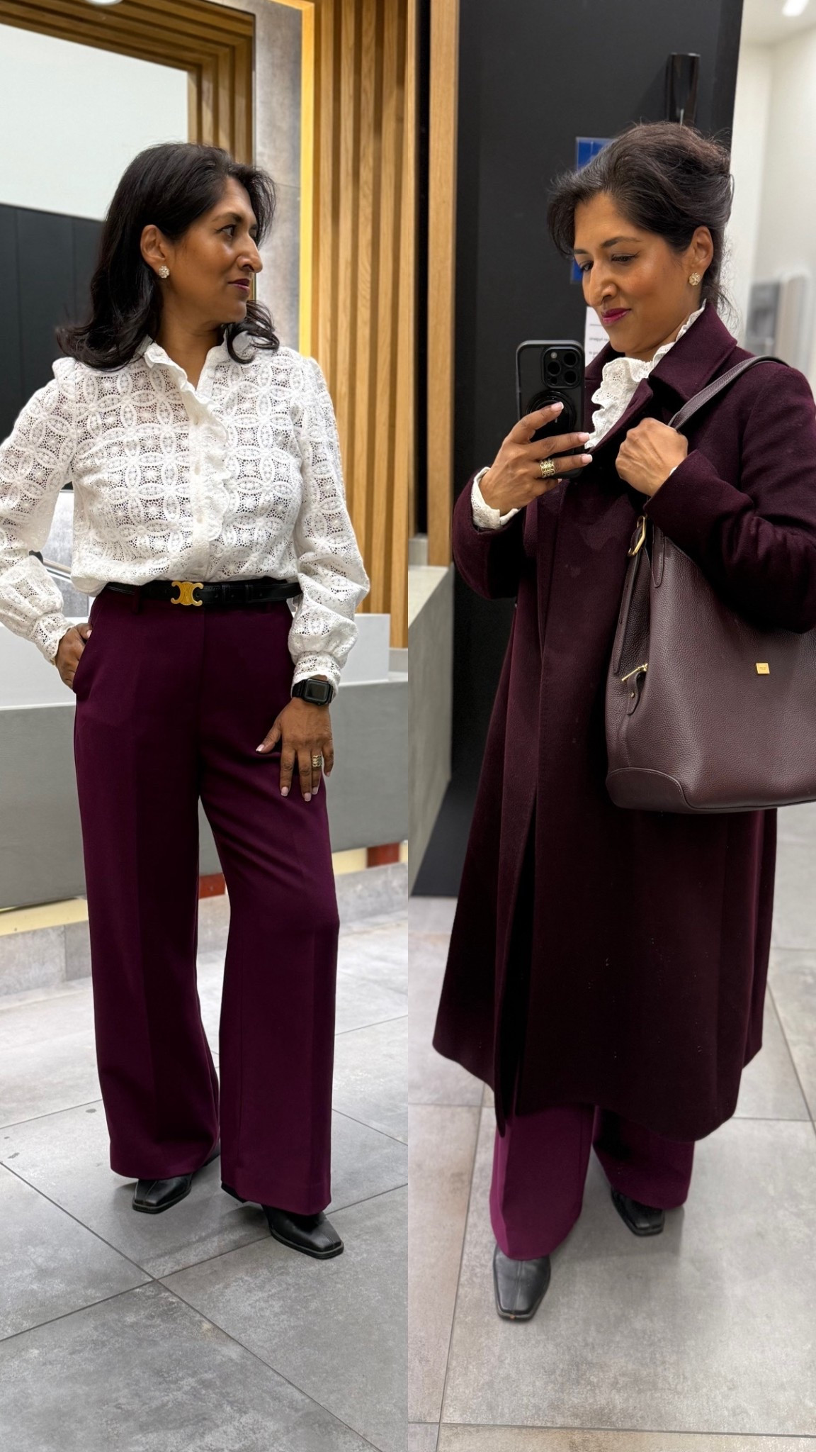 Trying to be sophisticated in burgundy, but the reality is that it’s still just me! 

#Petite

#LTKworkwear #LTKover50style #LTKstyletip