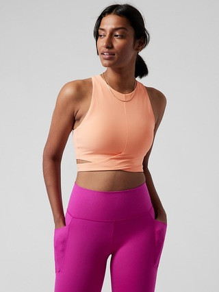 Conscious Crop Cut Out Bra D-DD | Athleta
