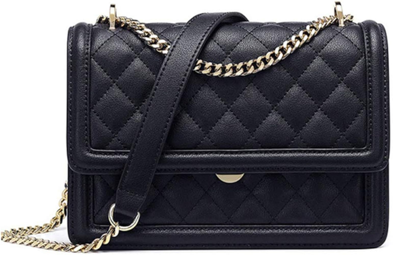 YXBQueen Genuine Leather Handbags Crossbody Quilted Bag Crossbody Handbag Small Chain Purses for ... | Amazon (US)