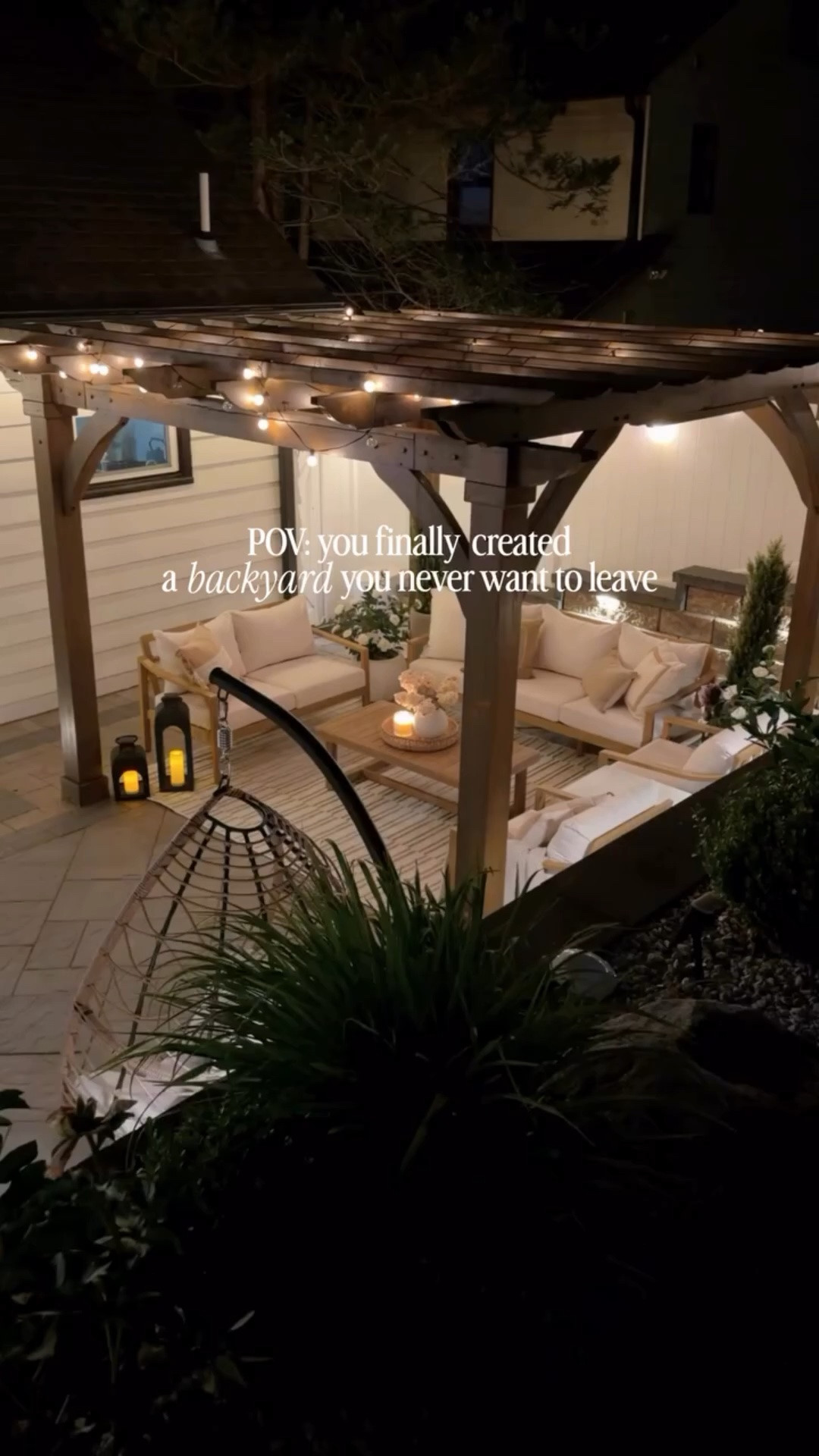 Creating a backyard that feels cozy, calm, and somewhere we never want to leave was always the goal… and honestly, seeing it all come together like this truly makes it all feel worth it. 🌿🤎

#backyardinspo #summernights #backyarddesign #patioinspo #outdoorpatio

#LTKSaleAlert #LTKHome
