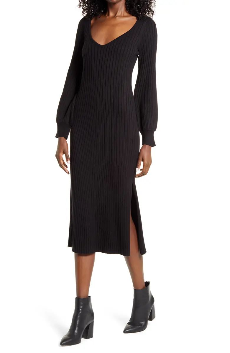 Ribbed Body-Con Sweater Dress | Nordstrom
