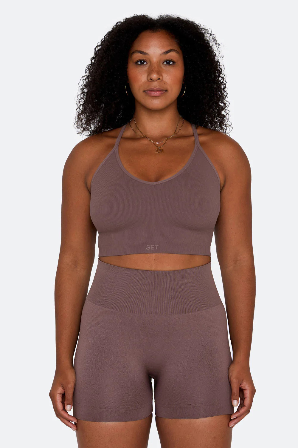 SCULPTFLEX® RIBBED V BRA - PEPPER | SET Active