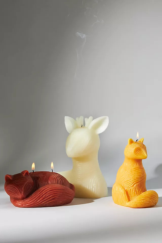 Woodland Shaped Wax Candle | Anthropologie (US)
