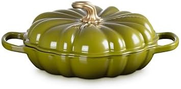 Le Creuset Enameled Cast Iron Figural Pumpkin Braiser, 2.75 qt., Olive | Amazon (US)