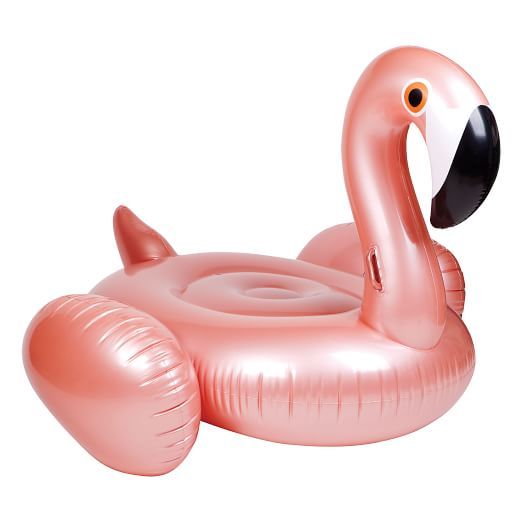 Flamingo Pool Float, Rose Gold | West Elm (US)
