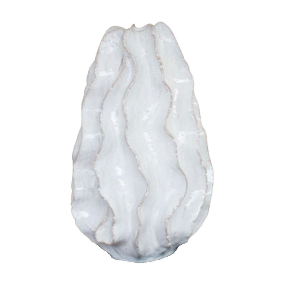 Ceramic Ruffle Vase, Large | Megan Molten