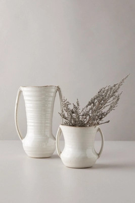 Vanilla Glossed Ceramic Vase | Anthropologie (US)