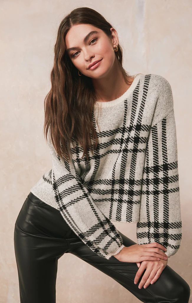 Solange Plaid Sweater | Z Supply
