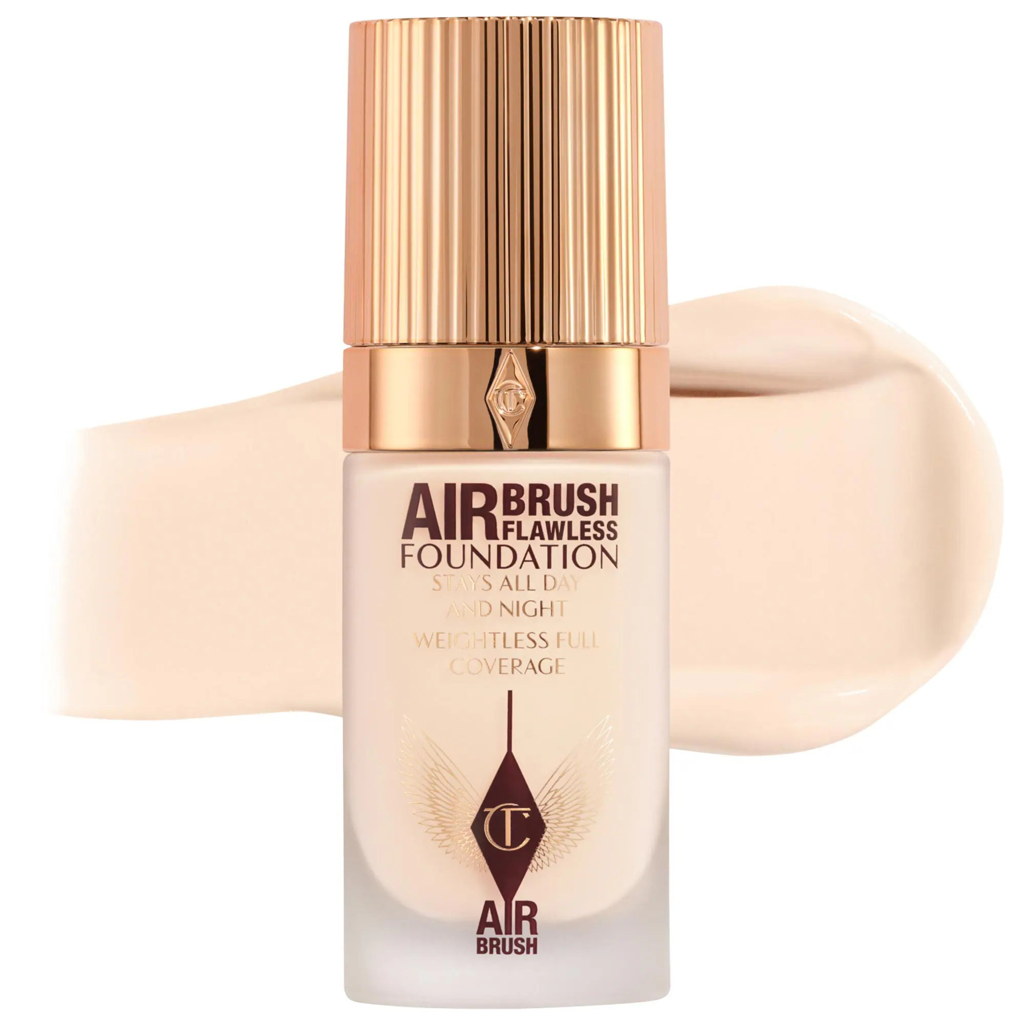 Charlotte Tilbury Airbrush Flawless Blurring & Matte Full Coverage Foundation 1 Cool 1 oz/30 mL | Sephora (US)