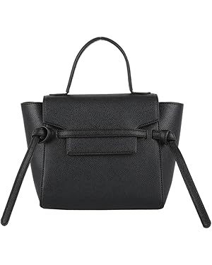 Women's Leather Designer Satchel Bags Palm Grain Crossbody Medium Top Handle Bag | Amazon (US)