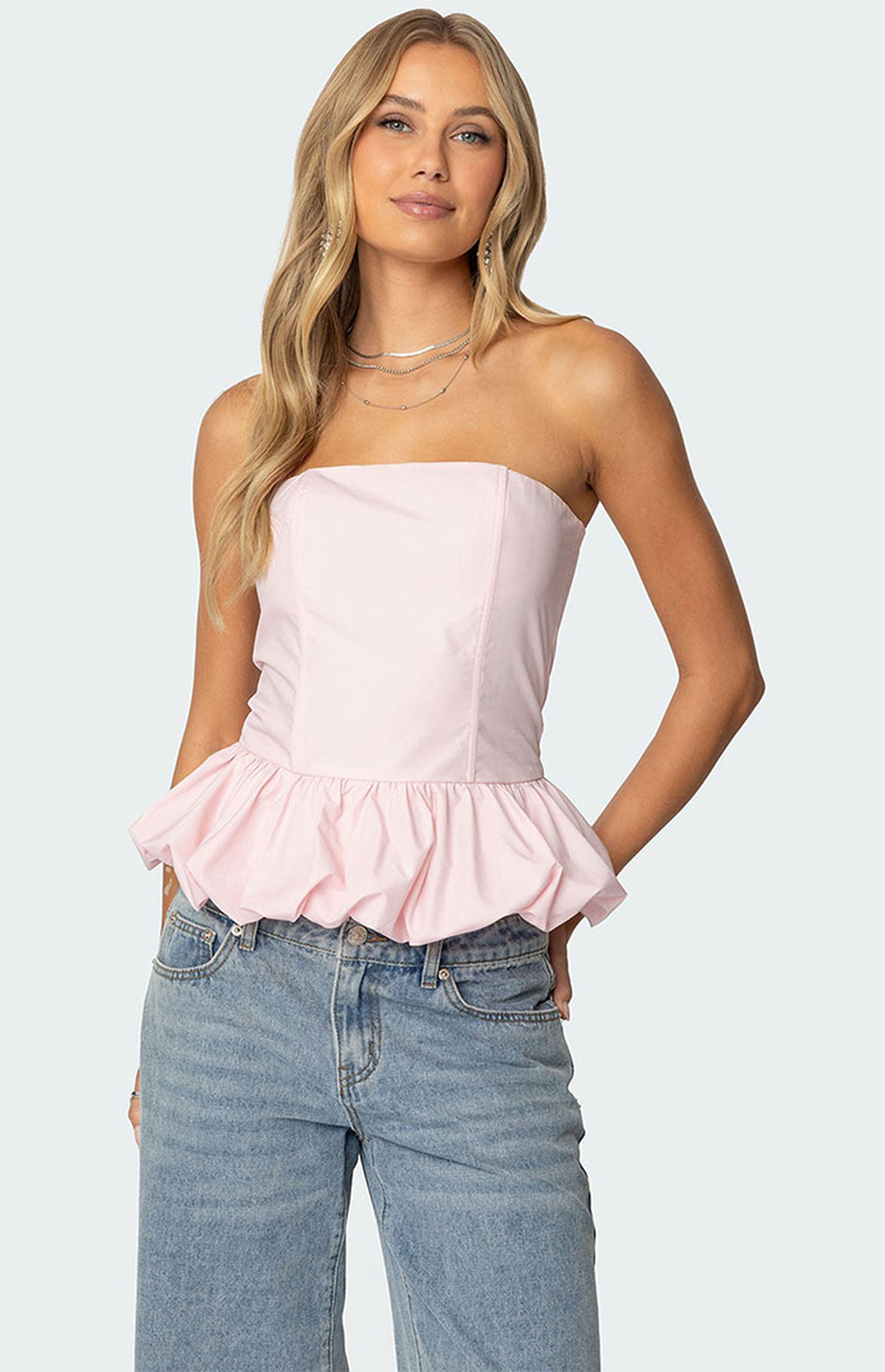 Edikted Everlee Bubble Hem Corset | PacSun