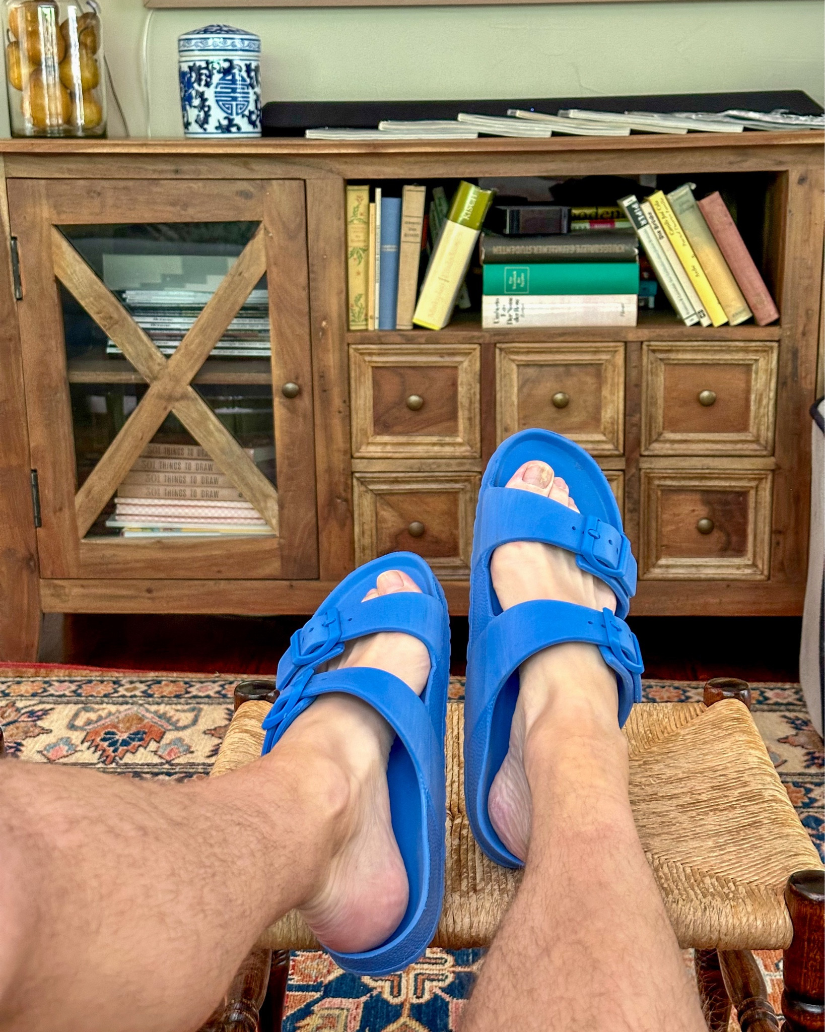 My official shoe of Summer 2024 — just TEN DOLLARS at Target. They’re like if Birks and Crocs had a baby. Comfy and you can get them wet. Perfect for the pool or piddling around in the yard.

They come in other colors too. I’m thinking about getting the white ones for a Palm Springs/Miami vibe.

#LTKMens #LTKShoeCrush