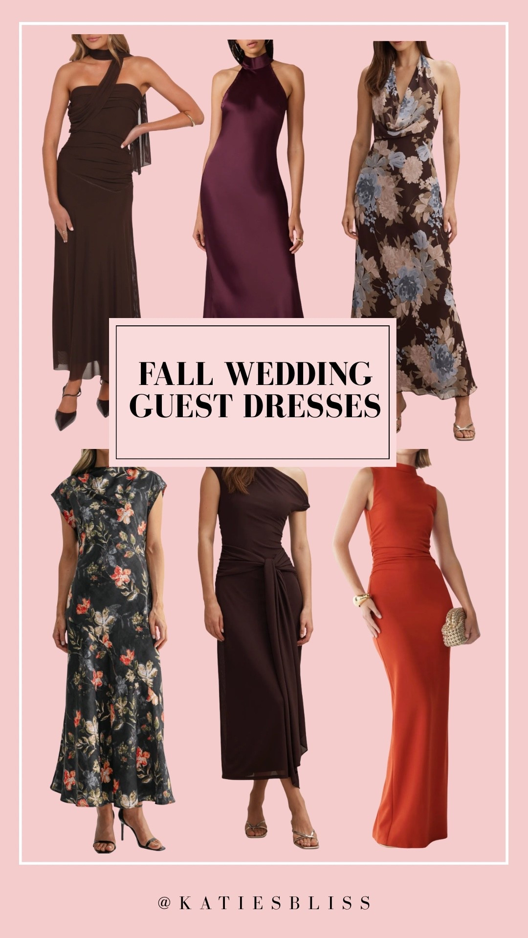 Fall wedding guest dresses ✨

Fall. Autumn. Wedding. Formal. Black tie. Maroon. Rust orange. Floral.

#LTKSeasonal #LTKWedding