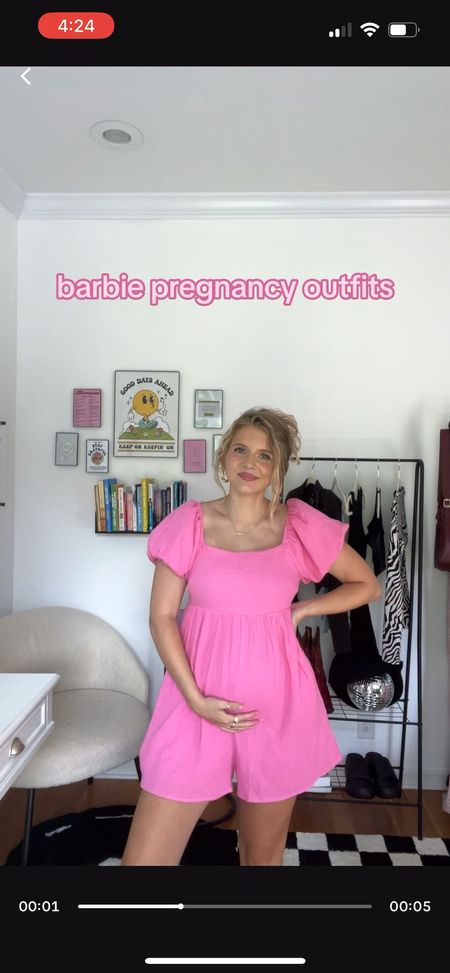 All pink Barbie inspired outfits maternity + non-maternity (code: LAKEN for $$ off Princess Polly)

#LTKbump #LTKFitness