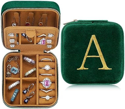 Parima Valentines Day Gifts for Her - Gifts for Women, Plush Velvet Travel Jewelry Case, Small Je... | Amazon (US)