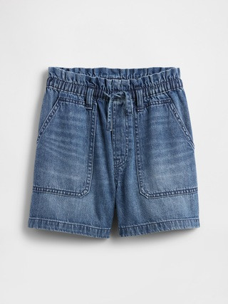 Kids High Rise Relaxed Pull-On Utility Shorts | Gap Factory