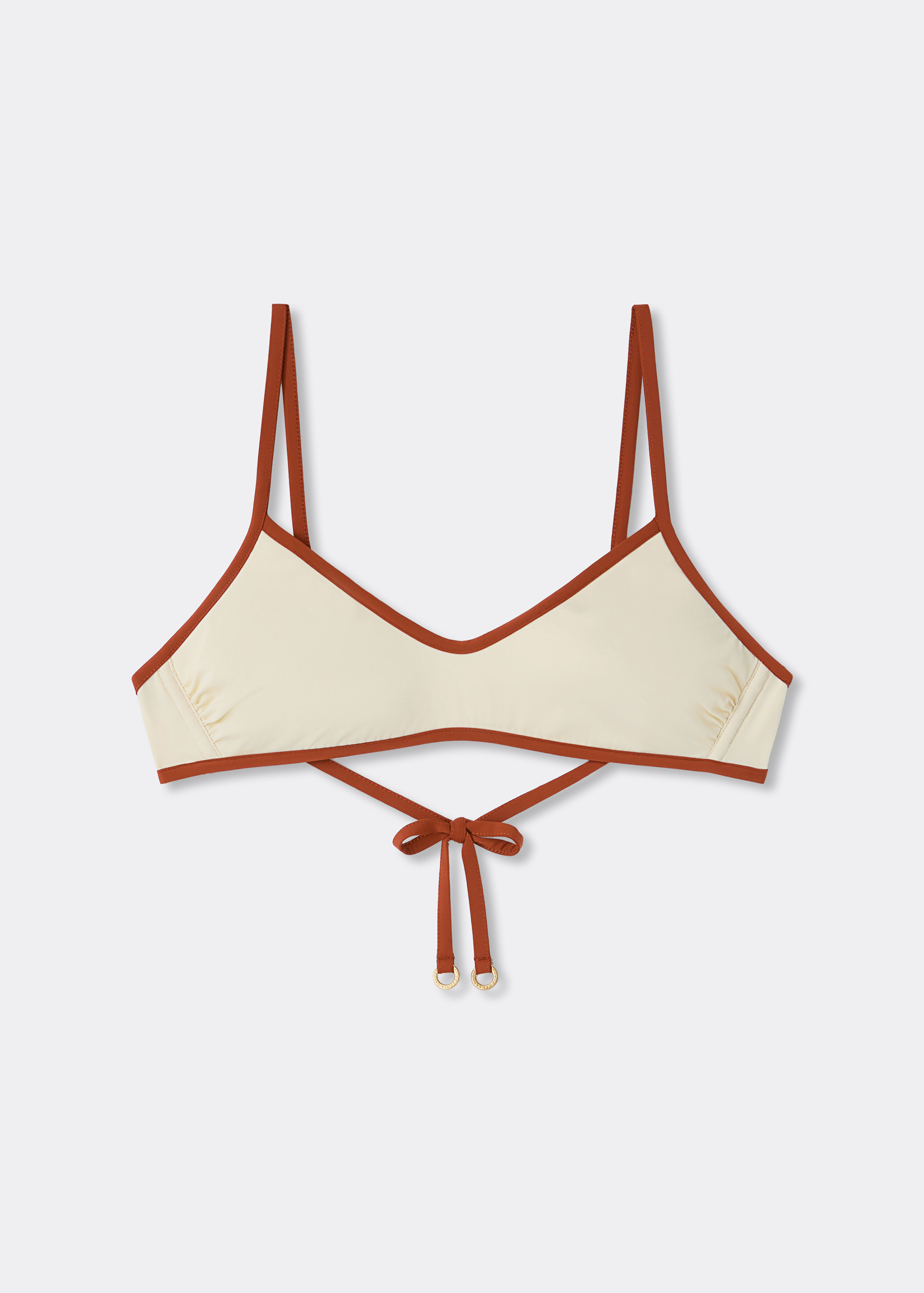 Bicolor Piping Tank Bikini Top | Calzedonia US