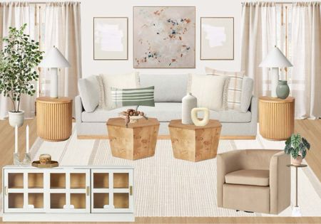 New Studio McGee target drop. Modular sofa, burlwood coffee tables, side tables, area rug, accent chair, artwork, living room home decor and furniture

#LTKfamily #LTKhome #LTKstyletip