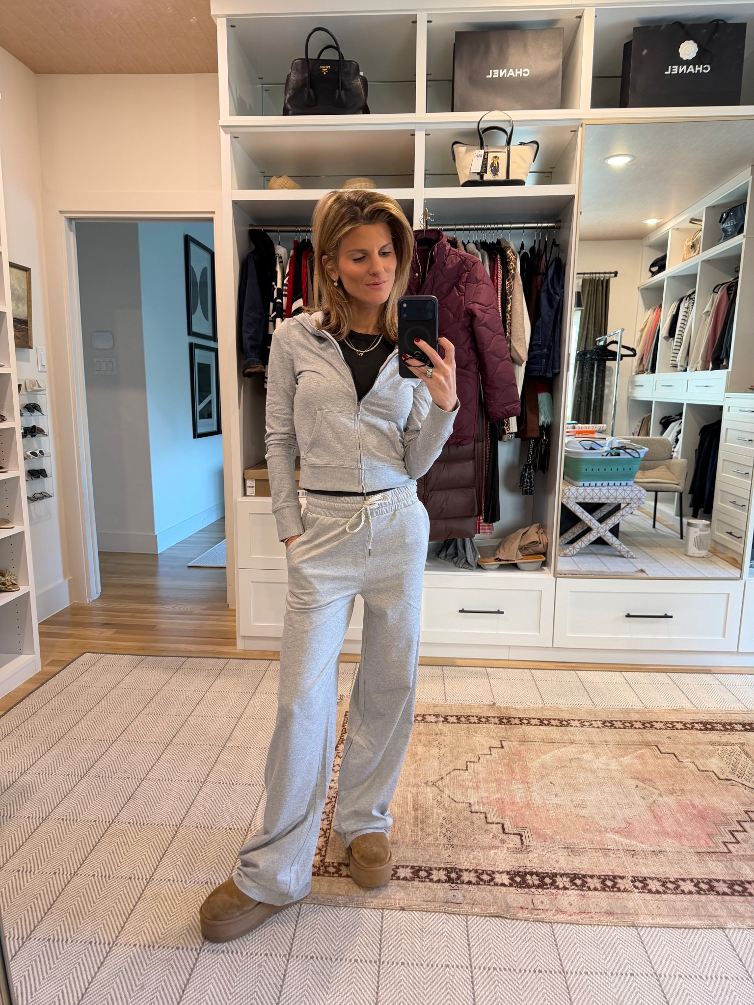 @vuori Halo Essentials Wideleg Pant, Halo Mini Full Zul Hoodie and Halo Baby Tee! Wearing XS in everything 