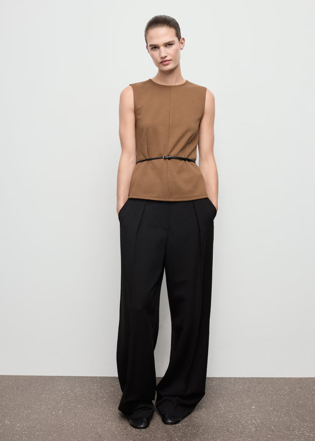 Fitted top with wide straps medium brown - Woman - M - MANGO | MANGO (UK)