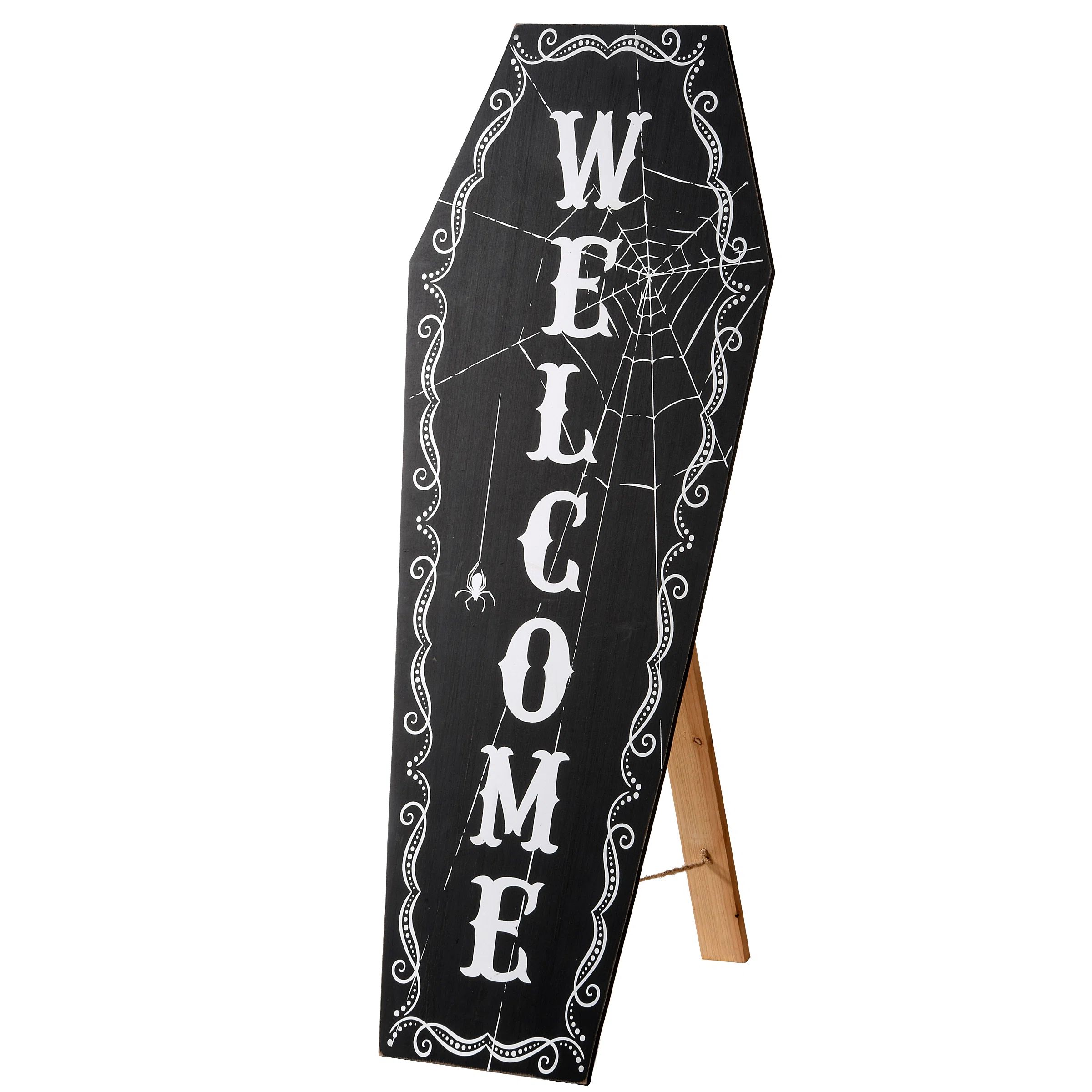 National Tree Company 28" Halloween Welcome Standup Sign & Reviews | Wayfair | Wayfair North America