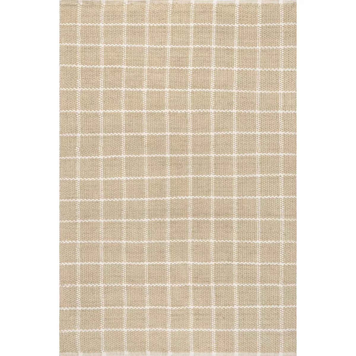 nuLOOM Ella Hand Woven Jute Farmhouse Checkered Flatweave Area Rug | Target