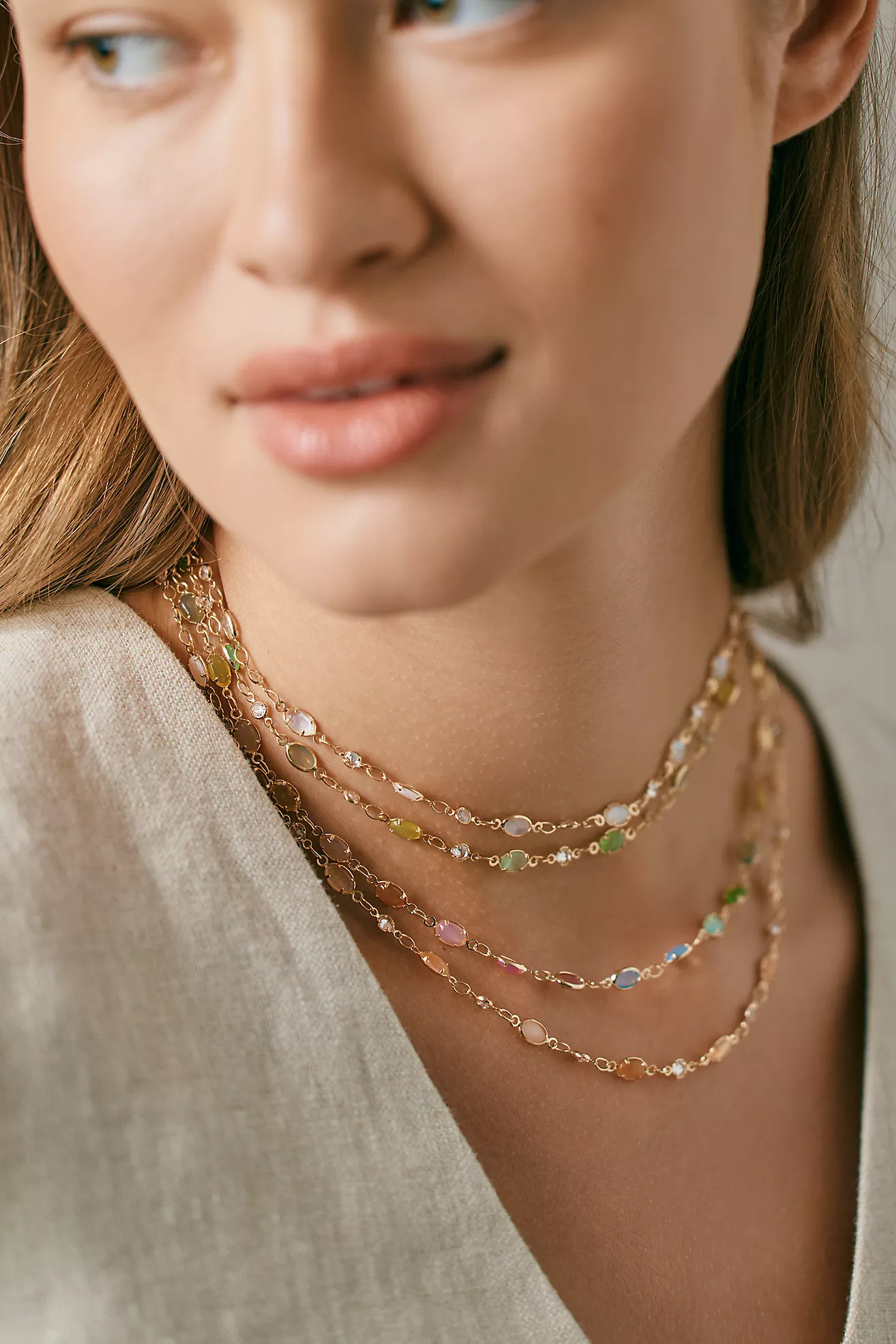 Infinity Gemstone Necklace | Anthropologie (US)