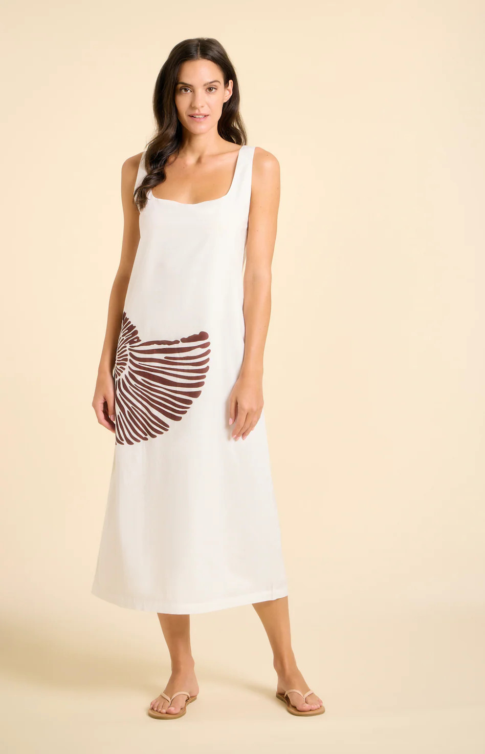 Shellona Maxi Dress - White | Sitano
