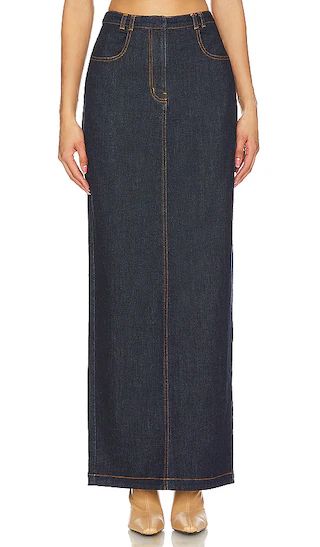 Franklin Skirt in Indigo | Revolve Clothing (Global)