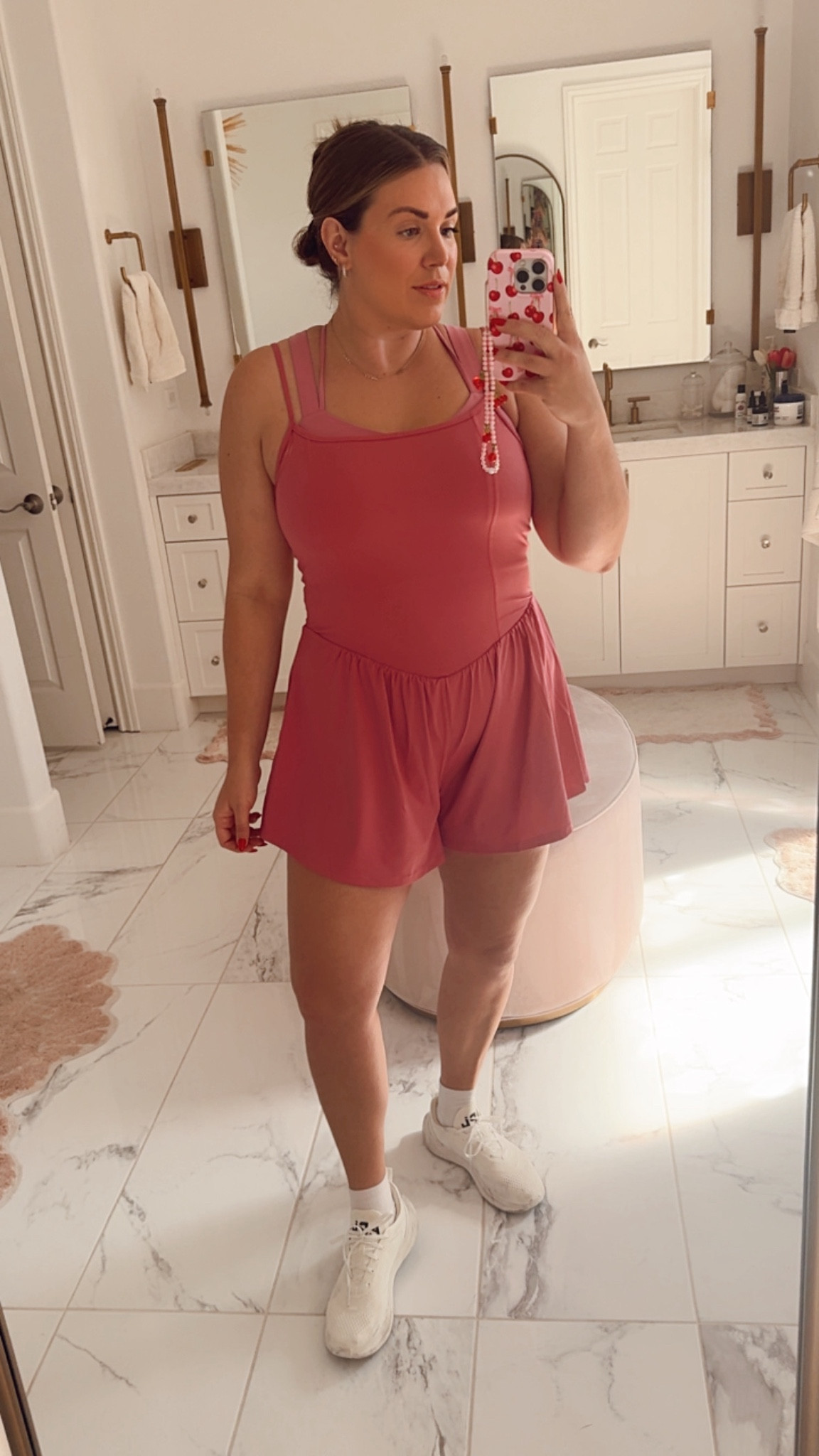 curvy workout look! wearing size xl in romper but could have taken the large. wore a sport bra underneath! 

#LTKActive #LTKFitness #LTKFindsUnder50