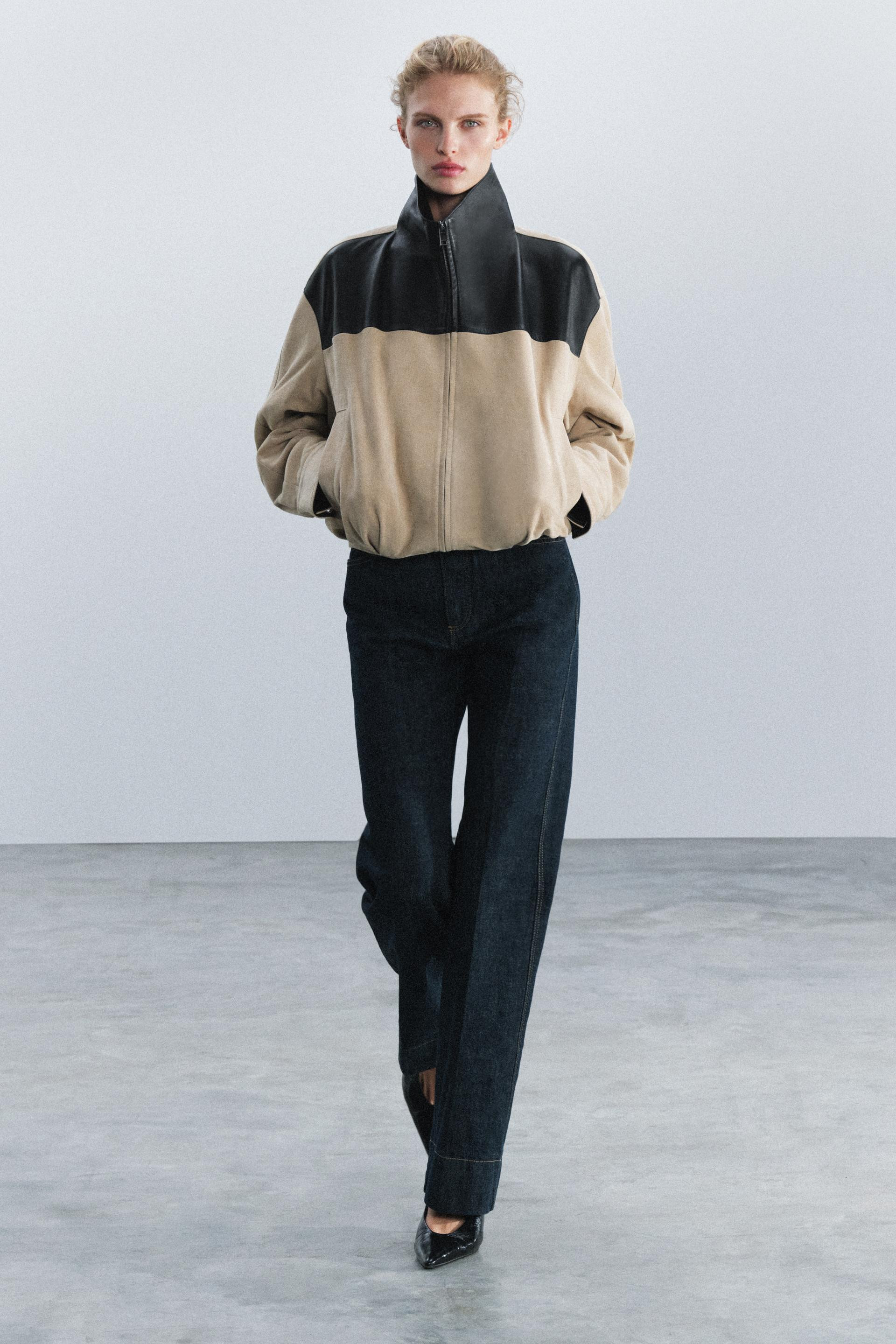 ZW COLLECTION 100% LEATHER JACKET | Zara US