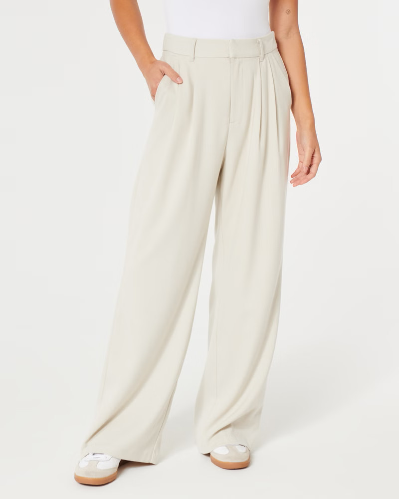 Hollister Livvy Ultra High-Rise Wide-Leg Pants | Hollister (US)