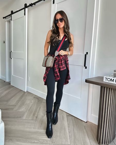 This boot is amazing! It’s a best seller from last year and sold out super fast …size down 1/2 sz
Tank sz medium
Bodysuit sz small 
Plaid sz medium
Leggings sz small
Walmart and Amazon outfit ideas 
#ltkseasonal
Follow my shop @liveloveblank 

#LTKover40 #LTKitbag #LTKstyletip