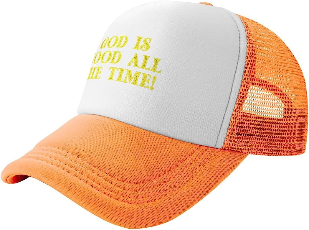 God is Good All The Time Christian Slogan Unisex Adult Adjustable Mesh Hats Baseball Hat Trucker ... | Amazon (US)