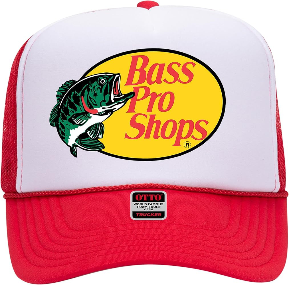 Bass Original Fishing Pro Foam Trucker Hat - Vintage Graphic Snapback Hat for Men and Women | Amazon (US)