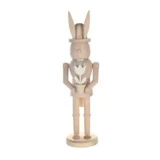 14" Bunny with Flower Nutcracker DIY Wood Décor by Make Market® | Michaels Stores