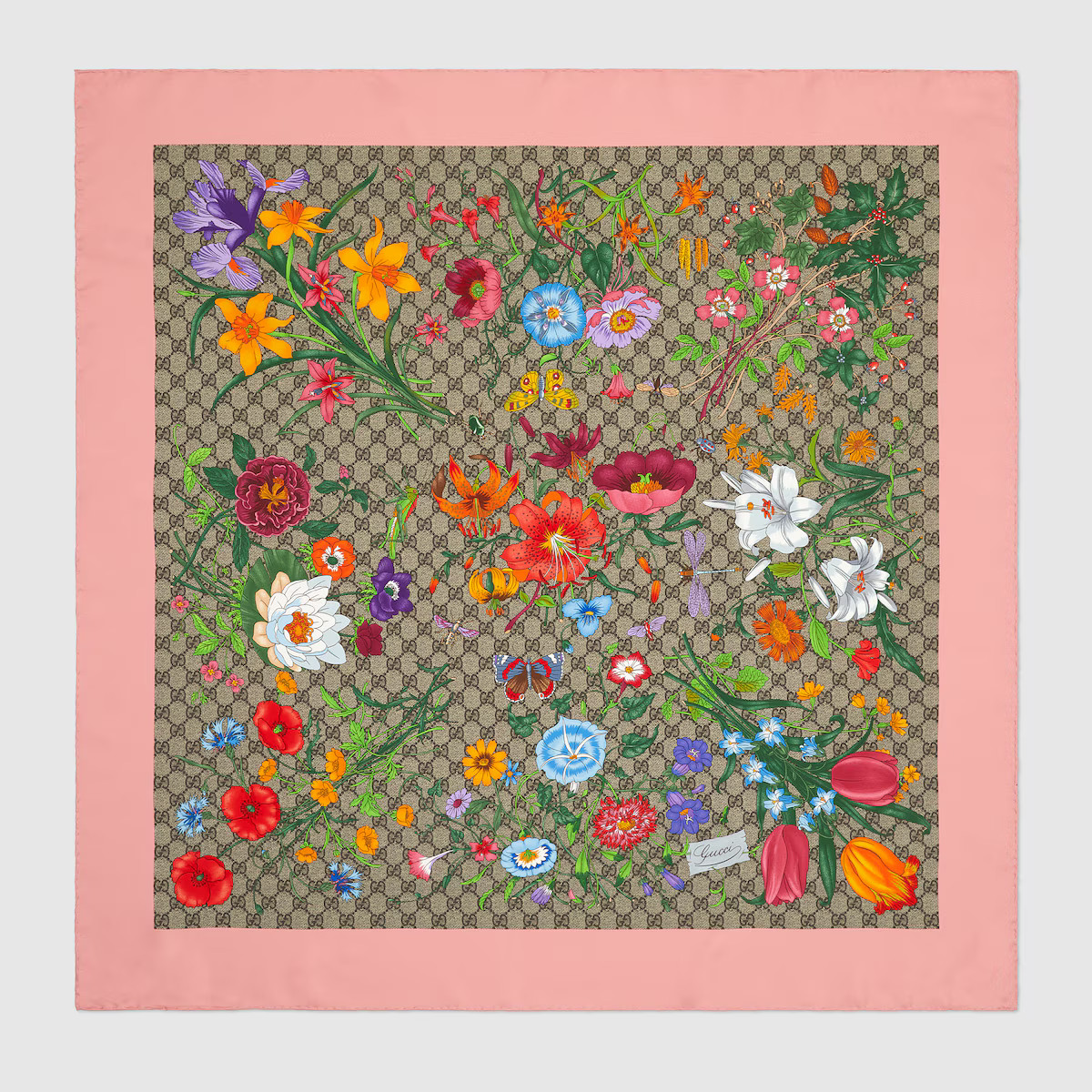 Printed silk twill carré | Gucci (US)