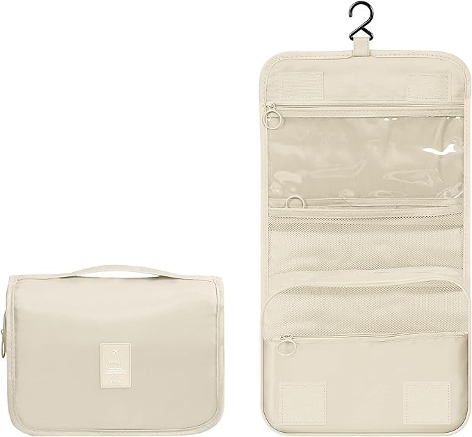 Luxtude Hanging Toiletry Bag for Women with Hanging Hook, Water-resistant Traveling Toiletries Ba... | Amazon (US)