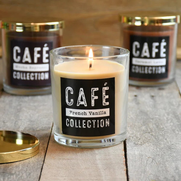 Coffee Scented Jar Candle with Glass Holder | Wayfair North America