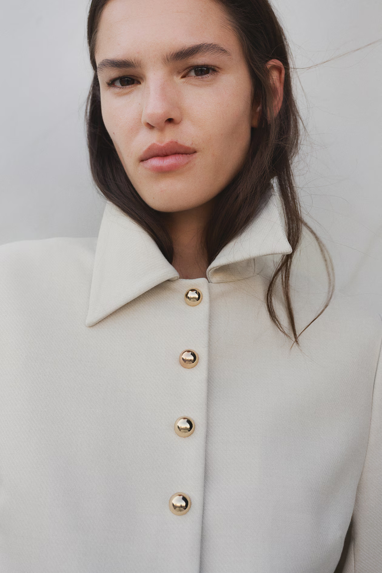 Twill Jacket - Light beige - Ladies | H&M US | H&M (US + CA)