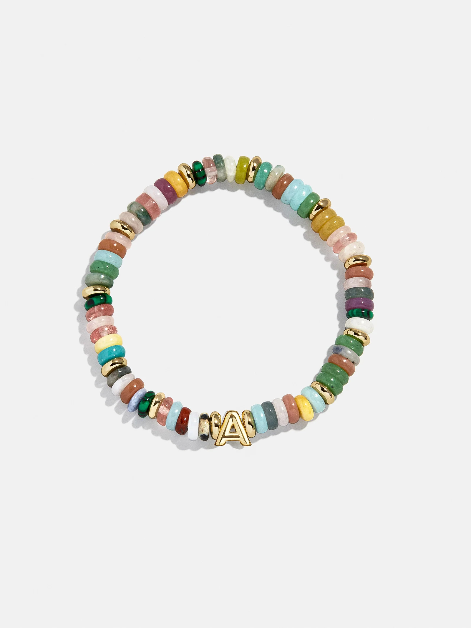 Amaris Semi-Precious Initial Bracelet - Letter | BaubleBar