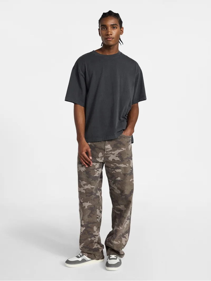 No Boundaries Baggy Fit Jeans, Tonal Camo, Men's 28x30-40x32 | Walmart (US)