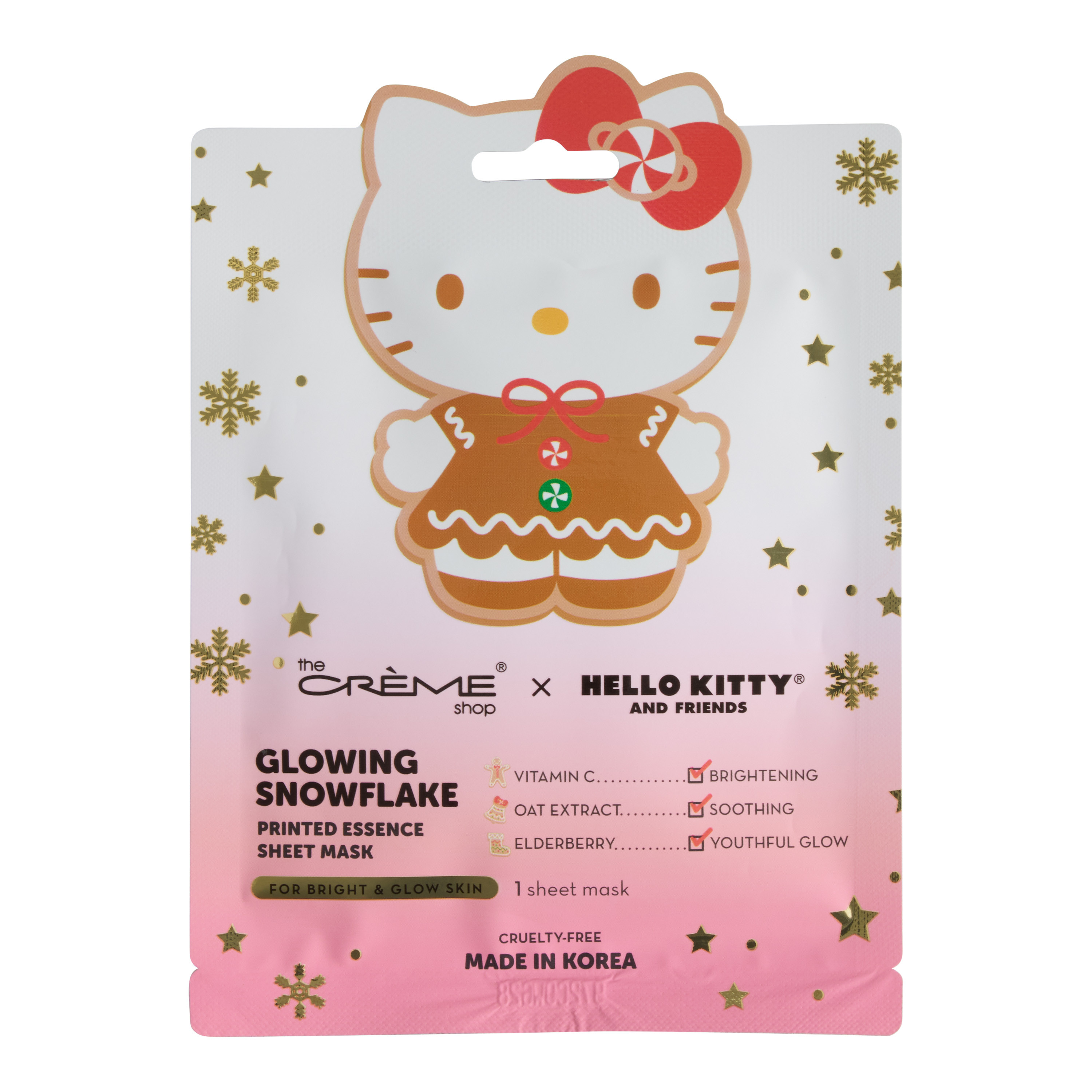 Creme Shop Hello Kitty Glowing Snowflake Sheet Mask | World Market