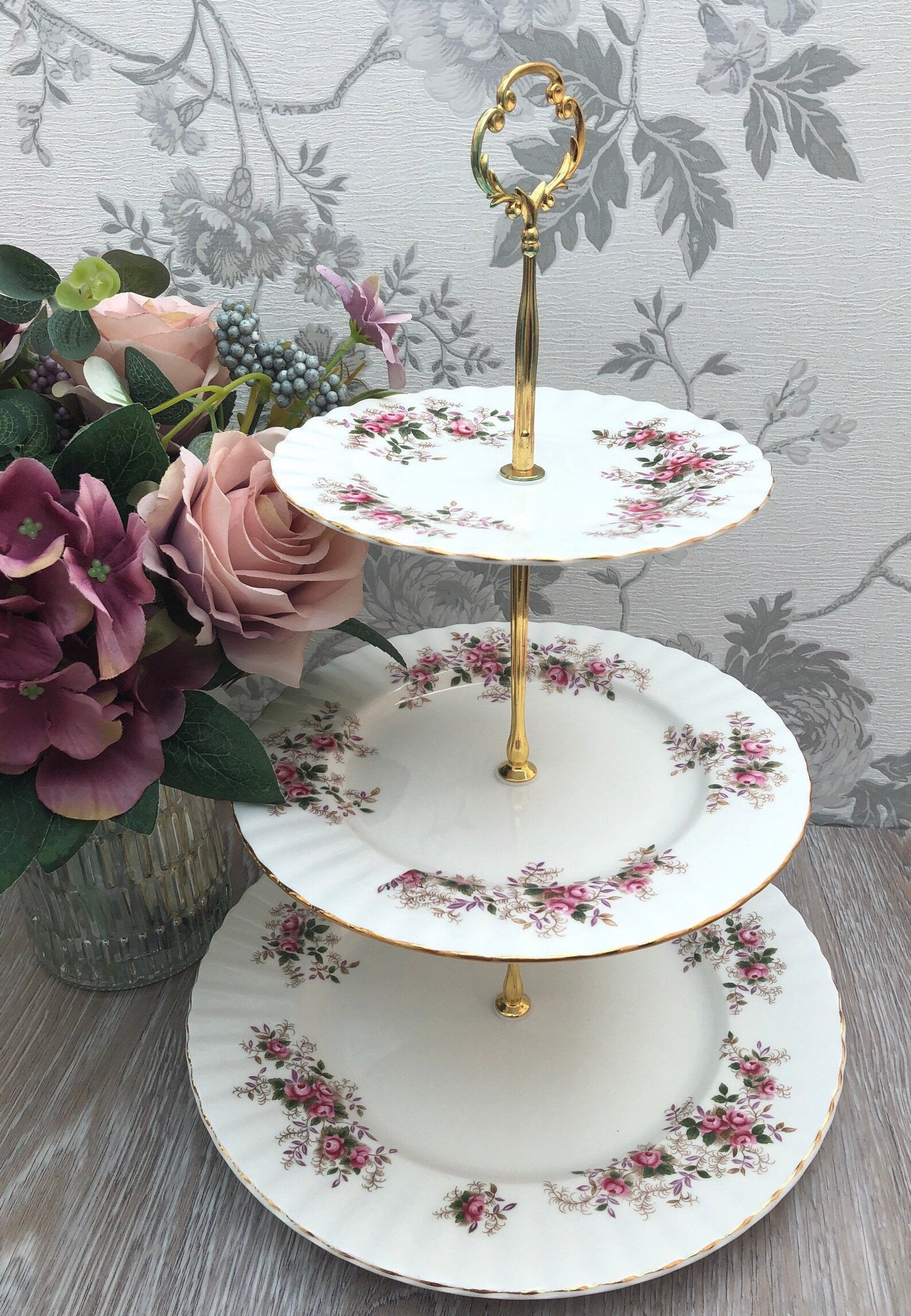 Royal Albert Stand  Lavender Rose 3 Tier Cake Stand | Etsy | Etsy (US)