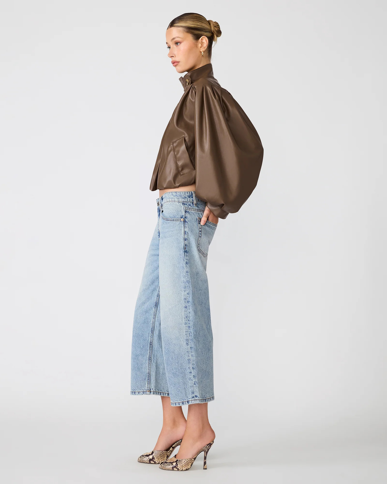 DEEDEE Coco Long-Sleeved Button-Up Collared Women's Jacket | Steve Madden (US)